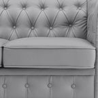 Canapé Chesterfield, confort luxueux pour salons douillets, canapé moderne du milieu du siècle, 3 places