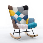 Fauteuil d'appoint moderne Patchwork pour salon, chambre, studio