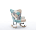 Fauteuil d'appoint moderne Patchwork pour salon, chambre, studio