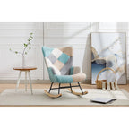 Fauteuil d'appoint moderne Patchwork pour salon, chambre, studio