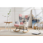 Fauteuil d'appoint moderne Patchwork pour salon, chambre, studio