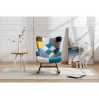 Fauteuil d'appoint moderne Patchwork pour salon, chambre, studio