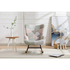 Fauteuil d'appoint moderne Patchwork pour salon, chambre, studio