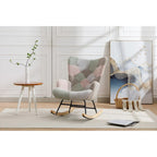 Fauteuil d'appoint moderne Patchwork pour salon, chambre, studio
