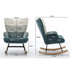 Fauteuil d'appoint moderne Patchwork pour salon, chambre, studio