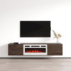 Meuble TV flottant WH-EF avec cheminée