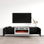Meuble TV flottant WH-EF avec cheminée