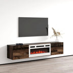 Meuble TV flottant WH-EF avec cheminée