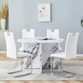 Table à manger ronde avec 4 chaises