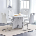 Table à manger ronde avec 4 chaises