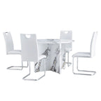 Table à manger ronde avec 4 chaises