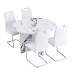 Table à manger ronde avec 4 chaises