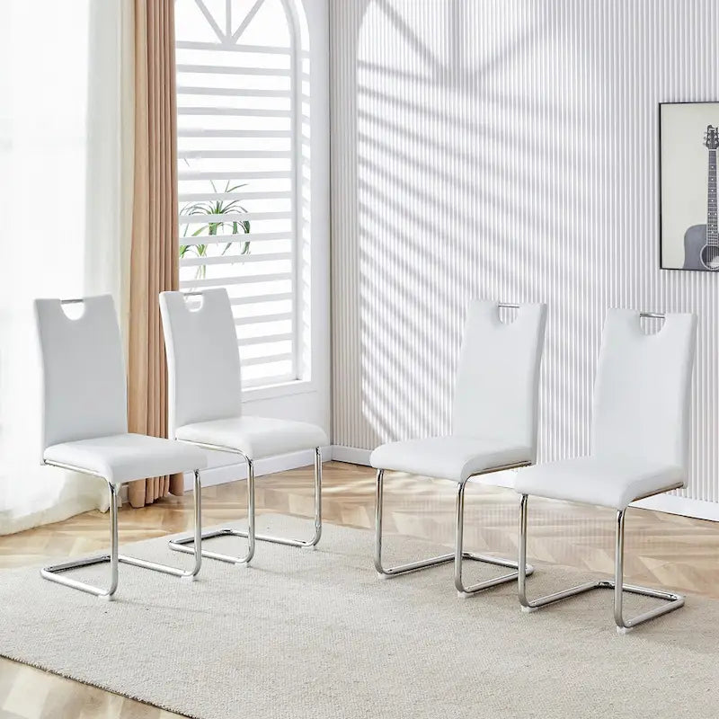 Table à manger ronde avec 4 chaises