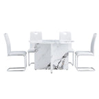 Table à manger ronde avec 4 chaises