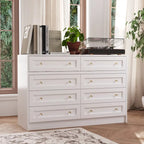 Commode et coiffeuse blanches Solution de rangement polyvalente Bureau en cristal