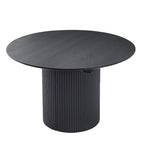 Table à manger ovale extensible avec plateau solide