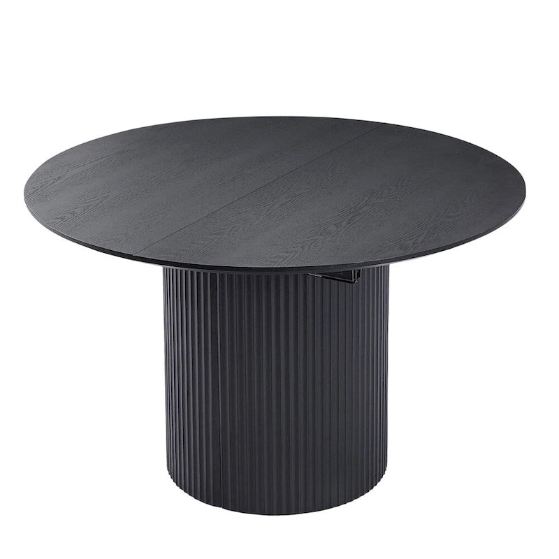 Table à manger ovale extensible avec plateau solide