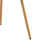 Chaise d'appoint en lin et pieds en métal (Lot de 4)